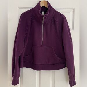 Lululemon Cropped Half-Zip Scuba Hoodie